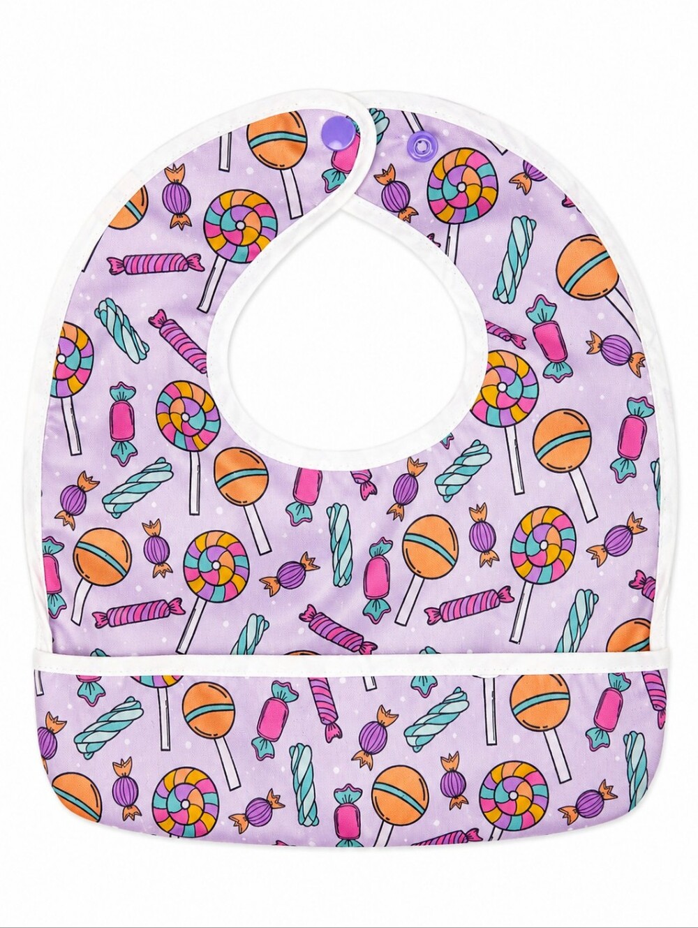 Candy Print Baby Flip Bib